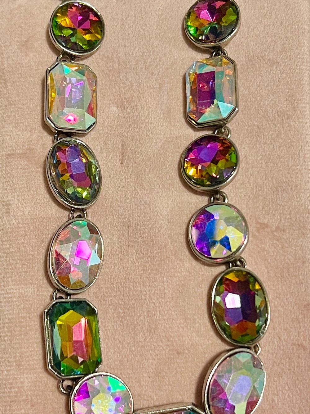 ATG - Alice in Dallas Volcano & AB Crystal  Necklace
